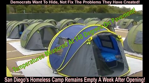 San Diego's Homeless Camp Remains Empty A Week After Opening!