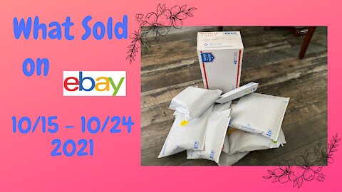 What Sold on Ebay 10/15 to 10/24 2021