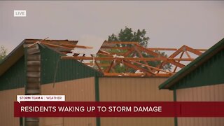 Storm damage in Concord, WI