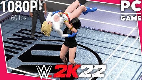 WWE 2K22 | POWER GIRL V SUPERWOMAN! | Iron Woman Match [60 FPS PC]