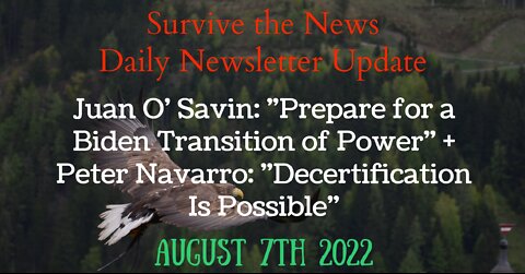 Juan O Savin "Prepare for a Biden Transition of Power" + Peter Navarro "Decertification Is Possible"