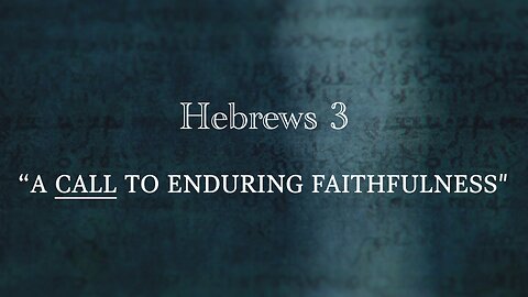 A Call To Enduring Faithfulness | Jubilee Worship Center