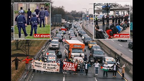 63 anti-Israel protesters arrested after disrupting travel at major airports (Dec 28, 2023)