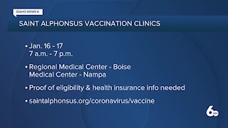 Saint Alphonsus COVID Vaccination Clinics