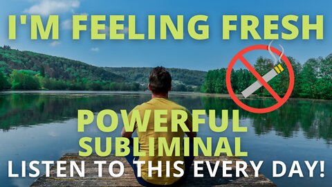 Powerful Quit Smoking Subliminal (Relaxing Music) [Stop Smoking Subconscious Mind] Listen Every Day!