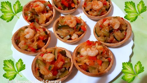 How to prepare delicious tartlets stuffed with zucchini