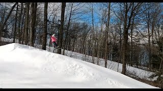 Last Day: Granddaughter vs Grandpa ski jumping + Mommy's First Time