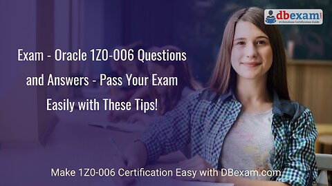 Exam - Oracle 1Z0-106 Questions and Answers - Pass Your Exam Easily with These Tips!