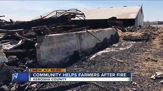 Fundraiser held for Wheatland farming family who lost barn in fire