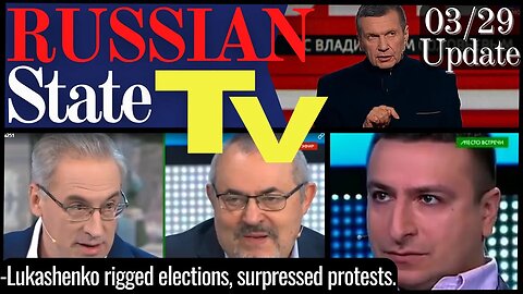 "LUKASHENKO RIGGED ELECTIONS" 03/29 RUSSIAN TV Update ENG SUBS