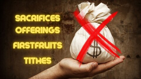$$$ IT'S NOT ABOUT MONEY $$$ | PART ONE SACRIFICE & OFFERING