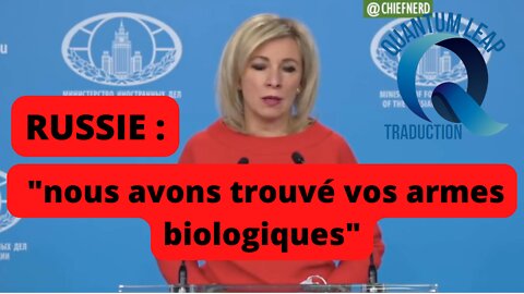 La Russie dit aux États-Unis "nous avons trouvé vos armes biologiques"