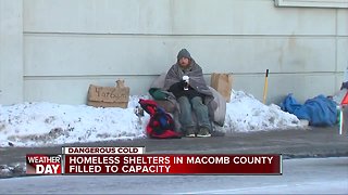 Homeless shelters in Macomb County filled to capacity