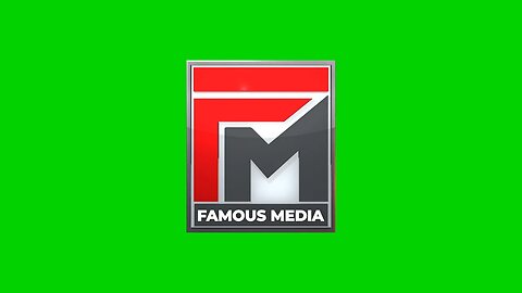 FAMOUS MEDIA 3D Animation Logo #3dlogo #logoanimation #greenscreen #motiongraphics #logo