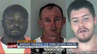 Manhunt underway for 3 escaped inmates in Florida