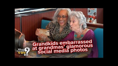 Grandkids embarrassed over grandmas' glamorous social media photos | WWYD