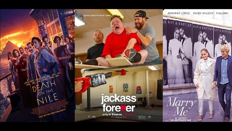 Death on the Nile + Jackass Forever + Marry Me = Box Office Movie Mashup, Flash Fiction
