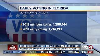 High voter turnout ahead of primary election in Florida