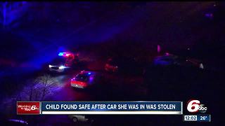 Camaro stolen with 6-year-old inside, girl found safe