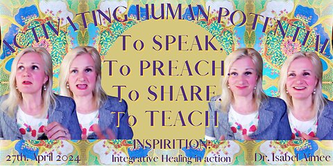 To SPEAK, To PREACH, To SHARE, To TEACH
