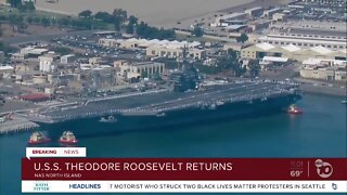 U.S.S. Theodore Roosevelt returns