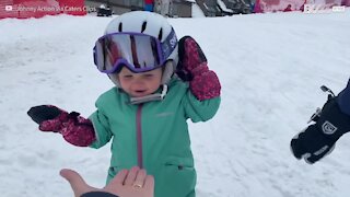 Menina a praticar snowboard gera 50 mil visualizações online