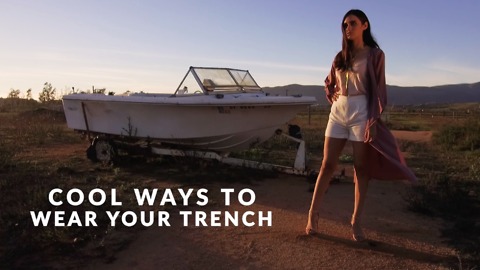 Cool ways to wear your trench