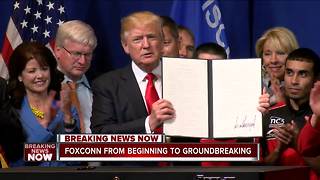 President Trump's Foxconn visit: How we got here