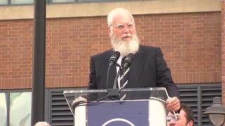 David Letterman at Peyton Manning statue unveiling: "Where the hell is my statue?"