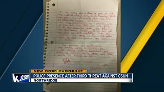 CSU Northridge receives third threat