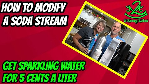 How to modify a Soda Stream | How to make sparkling mineral water at home | Cheap soda stream refill