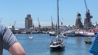 SOUTH AFRICA - Cape Town - Cape2Rio2020 public sail-past and fleet farewell at Quay 6 in the V&