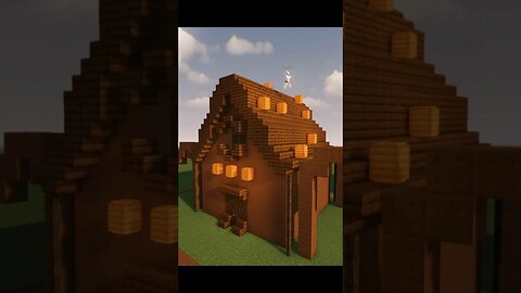 Minecraft BUT I can only build with BROWN (chocolate house) #minecraft #minecraftshorts #shorts