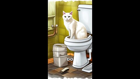 How to Teach Your Cat to Poop in the Human Toilet#cats#training#funny