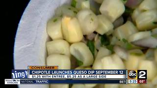 Chipotle launches queso dip September 12