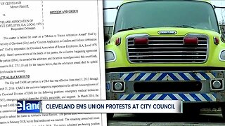 First responders gather at Cleveland City Hall for pay raise, mental health resources