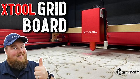 Customizable! xTool D1 Pro Grid Board Template