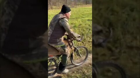 The proper way to haul out your deer!