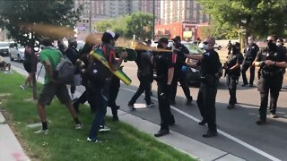 Day 2 of violent protests and tense homeless sweeps in downtown Denver