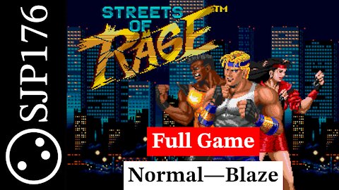 Streets of Rage—Uncut No-Commentary Casual Playthrough—Full Game