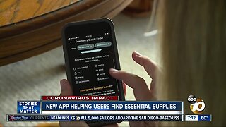 App helps users locate where essential items are in stock