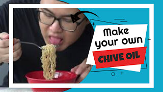 Make your own Chive oil for flavouring