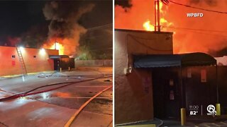 Fire erupts at H.G. Roosters bar in West Palm Beach