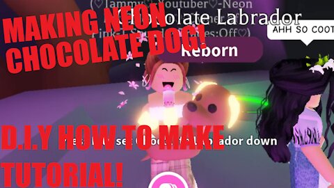 Cute dog in Roblox How to make a neon chocolate labrador