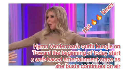 Hymn Vorderman's outfit bungle on Toward the beginning of today starts web-based entertainment craze