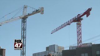 Detour in East Lansing for crane removal