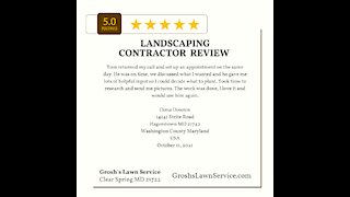 Landscaping Contractor Design Build Hagerstown MD Review 5 Star
