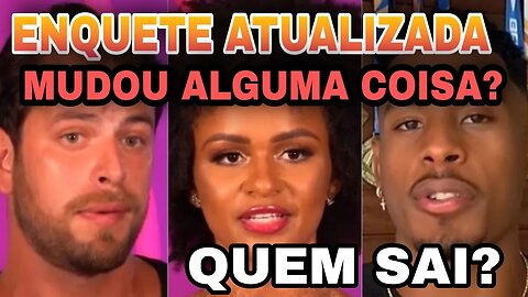 ENQUETE ATUALIZADA/ MUDOU ALGUMA COISA? Natália, Gustavo ou Paulo André? #bbb22 #enquete #noticias