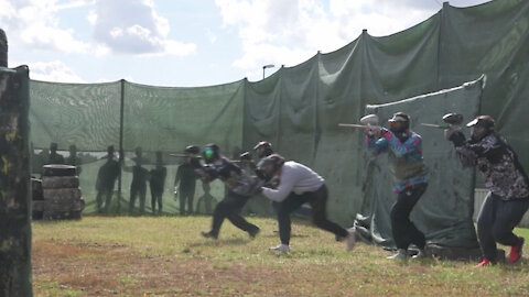 Paintball for prevention - A different approach to suicide awareness (B Roll)