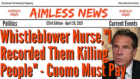 Whistleblower Nurse, "I Recorded Them Killing People" - New York Killed People For Money